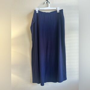 Lauren Ralph Lauren 1XL Deep Blue Maxi Skirt